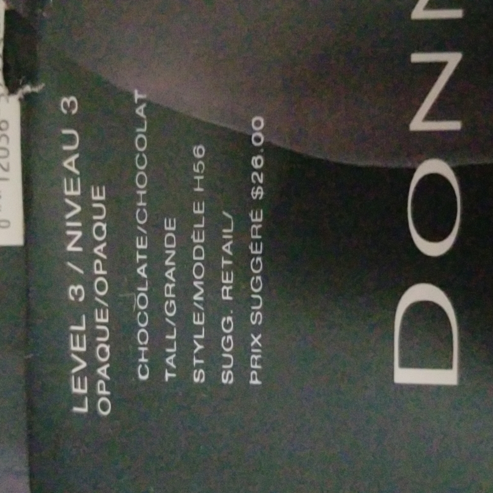 Donna Karan Evolution Tights, Size Tall, Chocolate brown